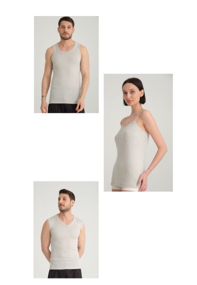 GÜMÜŞ+UMORFİL KARIŞIMLI ASKILI ATLET