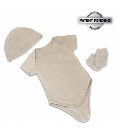 SILVERION GÜMÜŞLÜ BEBEK ZIBINI-BERESİ-ELDİVENİ SET