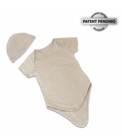 SILVERION GÜMÜŞLÜ BEBEK ZIBINI-BERESİ SET 6-9 AY