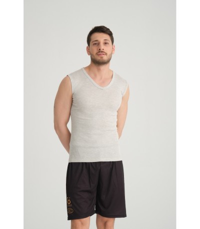 SILVERION GÜMÜŞ+UMORFİL KAR. ERKEK V YAKA ATLET