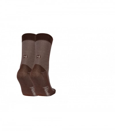 SILVERION GÜMÜŞLÜ ÇORAP BUSINESS BA-KAHVERENGİ