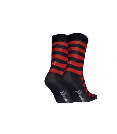 SILVERION GÜMÜŞLÜ ÇORAP GENÇ YB LACİVERT-KIRMIZI